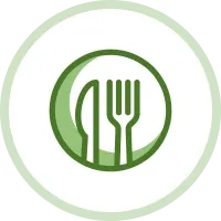 Icon of a fork and knife.